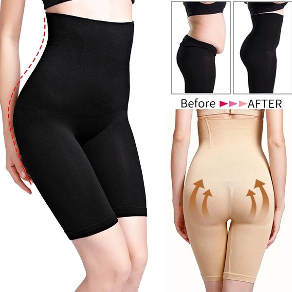 Intimo modellante senza cuciture Intimo a vita alta Body Shaper Pantaloncini Shapewear Tummy Control Donna Glutei Sollevatore Coscia Mutandine dimagranti