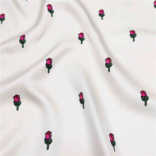 

70% off design scarf new hand crimped silk women's 90cm twill square stripe floret print fashion scarf shawl headdress, Blue;gray