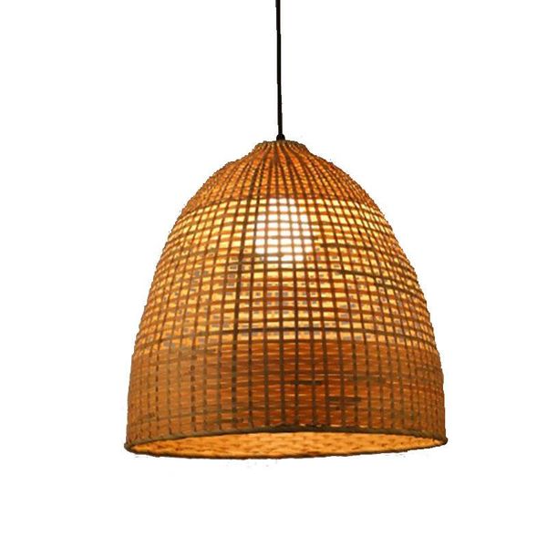 

pendant lamps bamboo vintage light restaurant hanging retro lamp fixtures lights living room aisle industrial decor