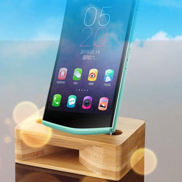 

mobile phone holder sound natural wood for indoor and outdoor cell mounts & holders