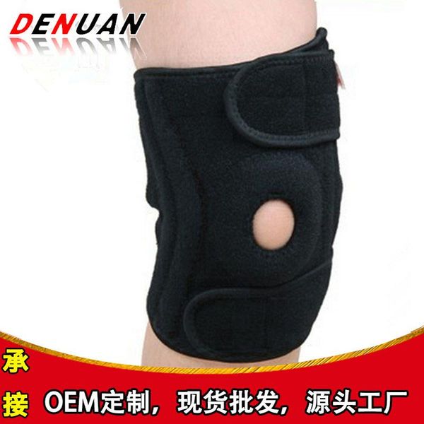 

elbow & knee pads ultra-thin reinforced four spring non-slip outdoor mountaineering basketball riding running for men and women, Black;gray