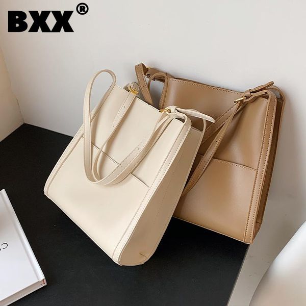 

evening bags [bxx] simple high capacity pu leather for women 2021 summer shoulder bag handbags trending luxury hand hs689