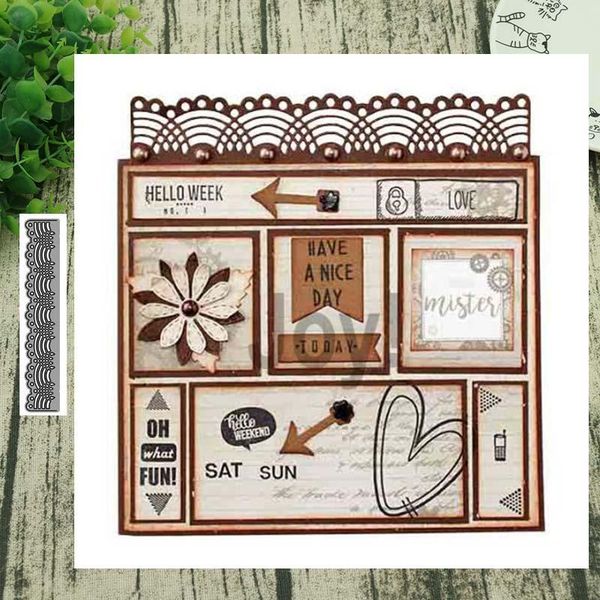 

painting supplies wavy lace metal cutting dies for scrapbooking steel craft die cut embossing paper card stencil