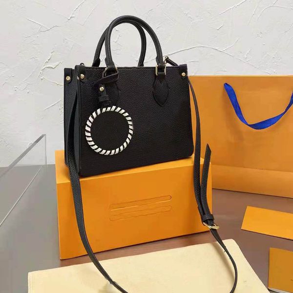 

2021 listed monogram empreinte fashion shopping bag embossed grain high-quality pu leather handbag large capacity female bags