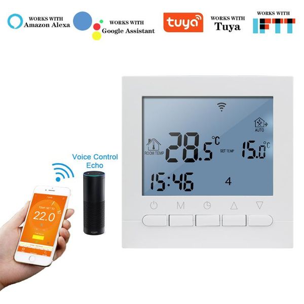 

smart home control wifi thermostat 16a ac220v water/electric floor heating temperature regulator weekly programmable controller