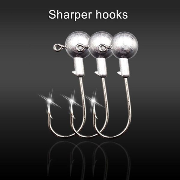 

pcs 1/2/3/3.5g crank jig head lead fishing hook soft lure high carbon steel fishhooks jigging tackle accessories hooks