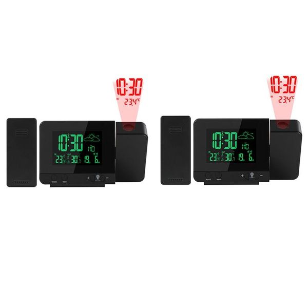 

projector alarm clock backlight usb led color display weather digital snooze hours projection clocks other & accessories