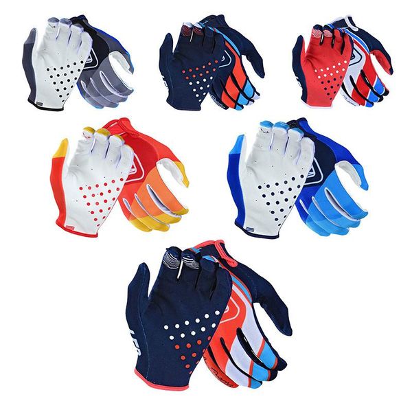 

off-road finger riding cycling gloves bicycle road bike mtb racing full mx motorbike motorcycle, Black
