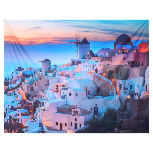 

tapestries aegean sea tapestry polyester durable background cloth creative wall hanging decoration for home store a5