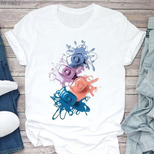 

3d finger nail paint men color and women printed female graphics womens summer fashion harajuku ladies clothing, White;black
