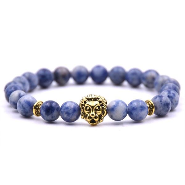 

beaded, strands men bracelet fashion classic round 8mm beads charm for jewelry gift, Black