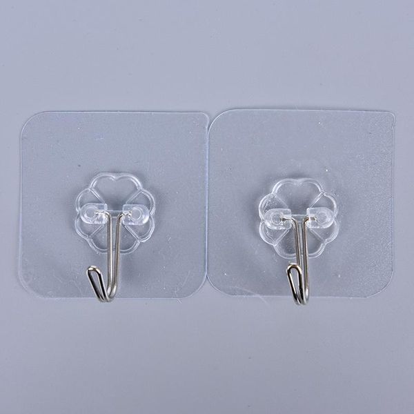 

hooks & rails 3/5/10pcs strong transparent suction cup sucker wall hanger for kitchen bathroom 6*6cm