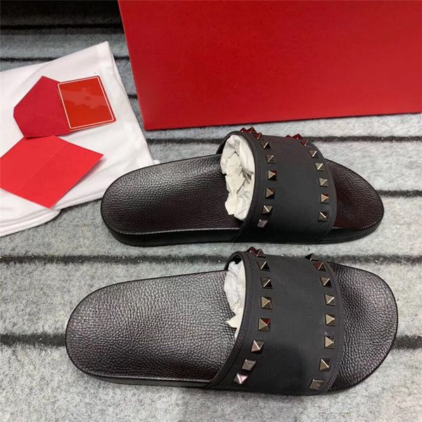 

compar similar items men women slippers summer rubber sandals beach slide fashion scuffs indoor shoes size eur 35-45 with box, Black