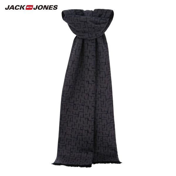 

scarves jackjones men's contrasting print warm soft scarf| 220218505, Blue;gray