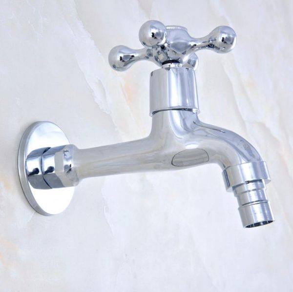 

bathroom sink faucets polished chrome brass single cross handle washing machine faucet /garden water tap / laundry taps mav159