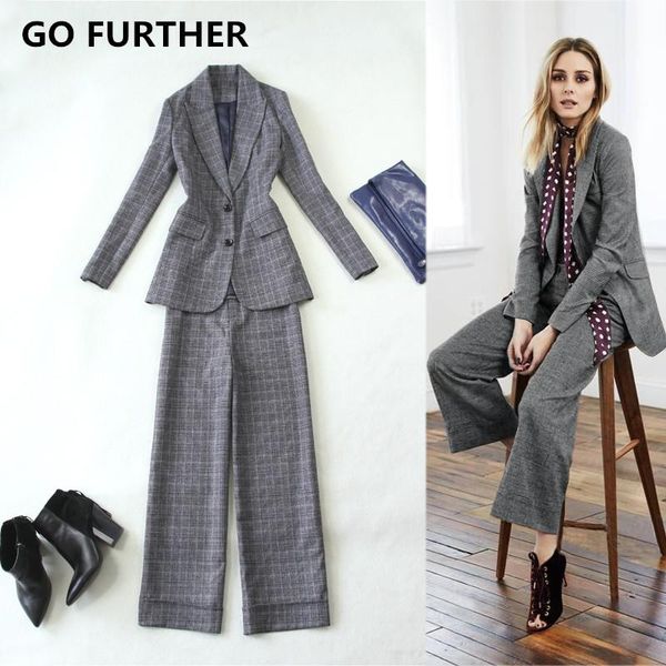 

women's suits & blazers plus size clothing 2021 woolen medium-long suit straight wide leg pants set women business female terno feminin, White;black