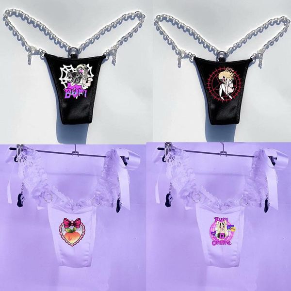 

women's panties lace cute lolita aesthetic y2k harajuku kawaii gothic, Black;pink