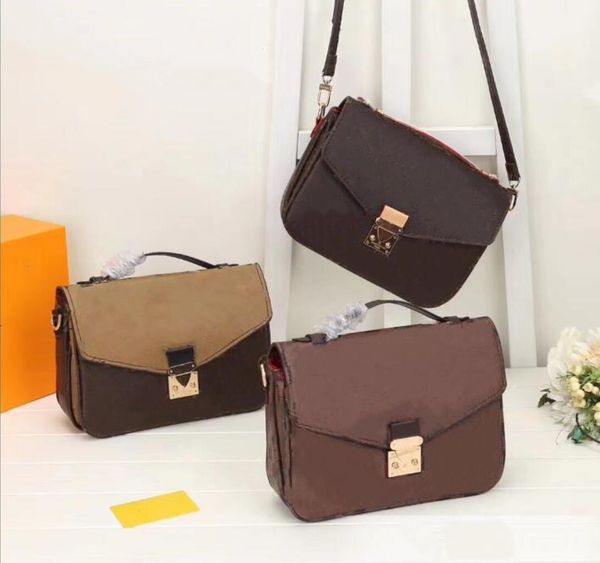 

1 pecs classic messenger bag postman handbag women shoulder bags crossbody purse lady paris printing and embossing old flower totes