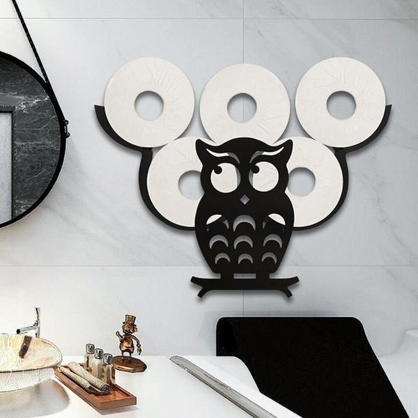 

towel racks ties bag hanger hanging cute animals shape toilet paper roll holders wall-mounted tissue storage