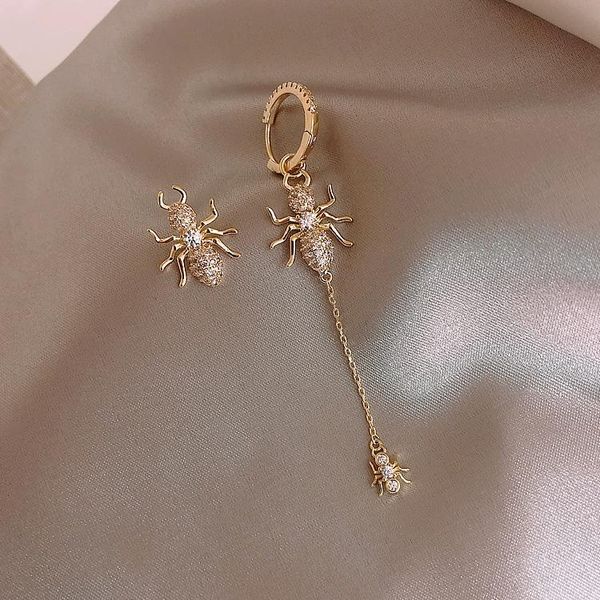 

shiny side fashion brand jewelry insect stud earrings for women gift irregualr bee, Golden;silver