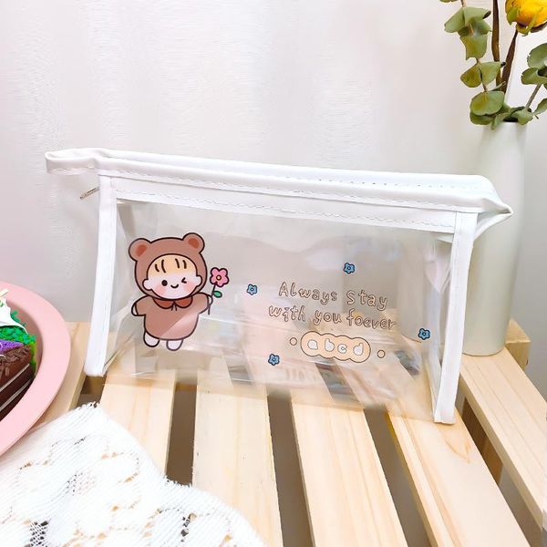 

cosmetic bags & cases women necessary travel storage bag toiletry organize waterproof pvc portable transparent makeup female wash