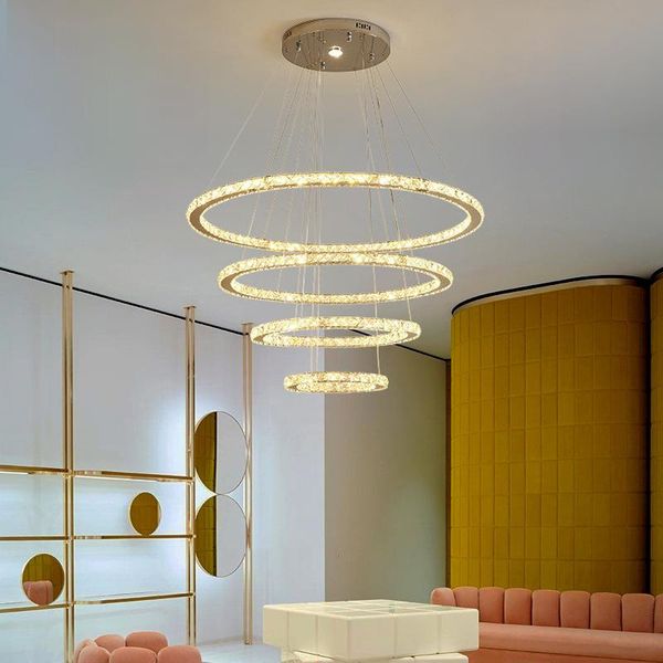 

pendant lamps modern led crystal luxury lights living room hanging lamp dining light for bedroom suspension