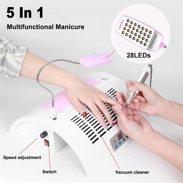 

electric manicure drill uv lamp vacuum cleaner suction dust collector nail machine pedicure remover polisher tools & accessories