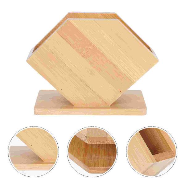 

tissue boxes & napkins 1pc fan shape paper towel box bamboo vertical rack color
