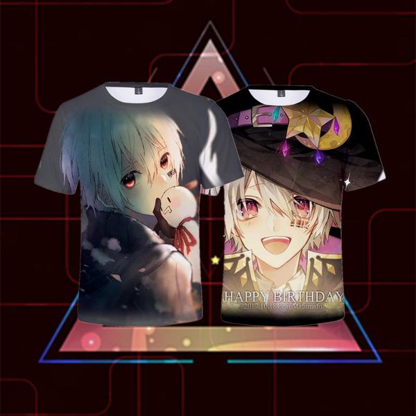 

men's t-shirts singer 3d printing personality t-shirt casual fashion short sleeve man women breathable round neck child movement tee, White;black