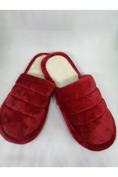 

women's red towel home slipper slippers, Black