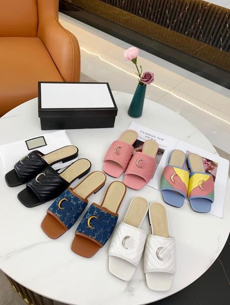 

sandals fashion women's casual summer sheep leather beach shoes female peep toe slippers metal letters woman slipper c33016, Black