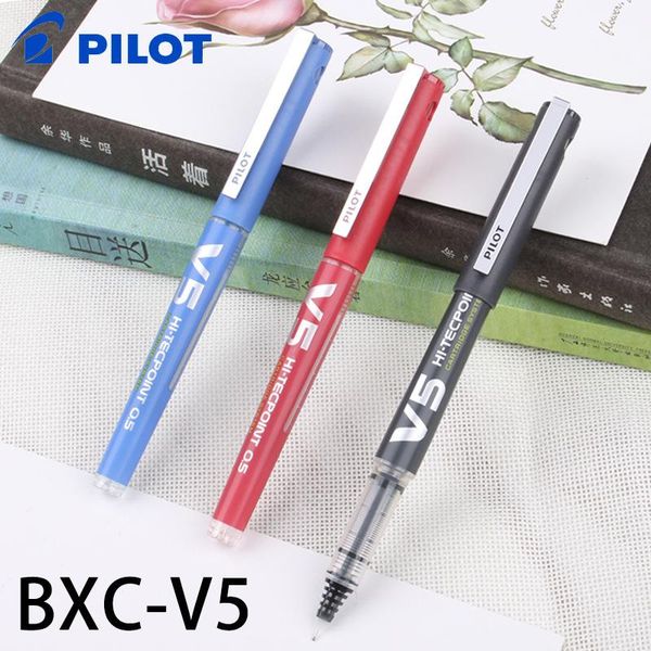 

gel pens pilot bxc-v5 upgraded version of pen use ink cartridge 0.5mm writing japanese school supplies stationary
