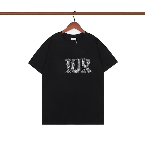 

summer men cotton designer t shirts letter print short sleeve urban casual mens tees, White;black
