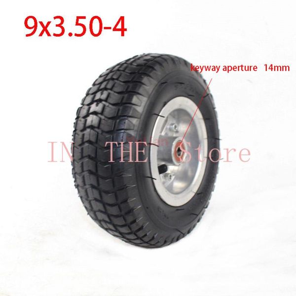 

9x3.50-4 pneumatic tire wheel, used for electric scooter, pocket bike, lawn mower, kart 9 * 3.50-4 wheel motorcycle wheels & tires