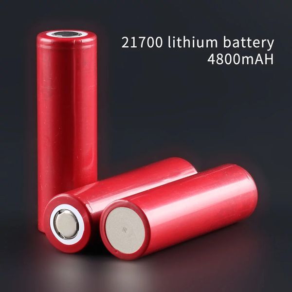 Célula de bateria de íon de lítio de alta capacidade 21700 5000mAh 4800mAh 4500mAh 4000mAh para embalagem de baterias de scooter elétrico e ferramentas elétricas