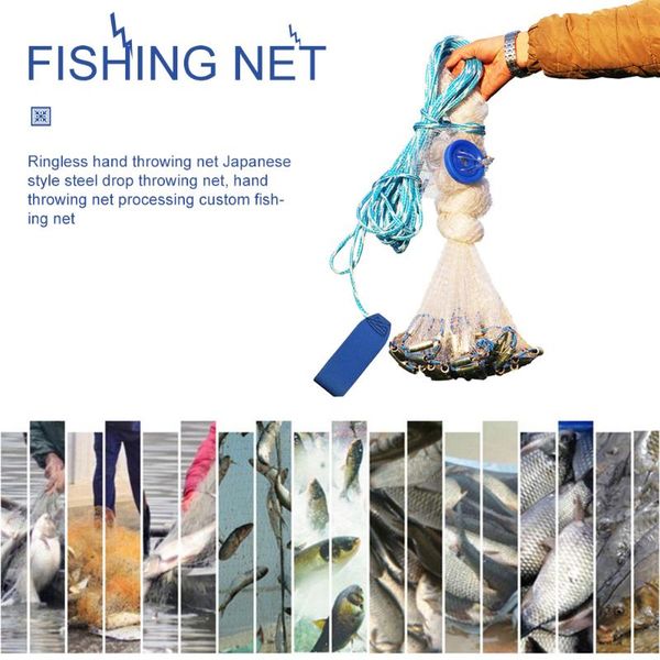 

fishing accessories net single mesh nylon japanese style network monofilament gill for hand casting