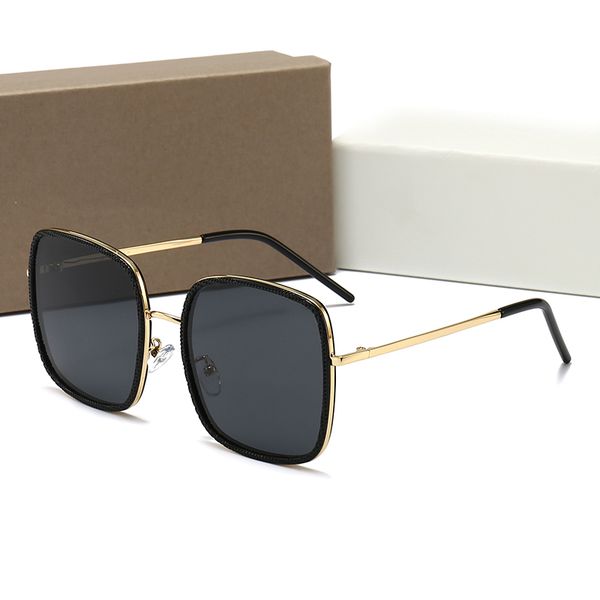 

2021 designer luxury sunglasses with box of stylish 9 color polarized glasses for men and women uv400, White;black