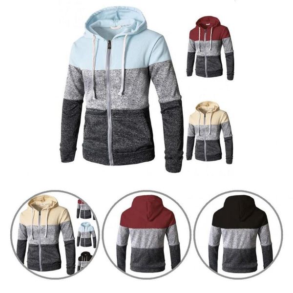 

men's sweaters long sleeve universal men zip up casual elastic sweater for cycling, White;black