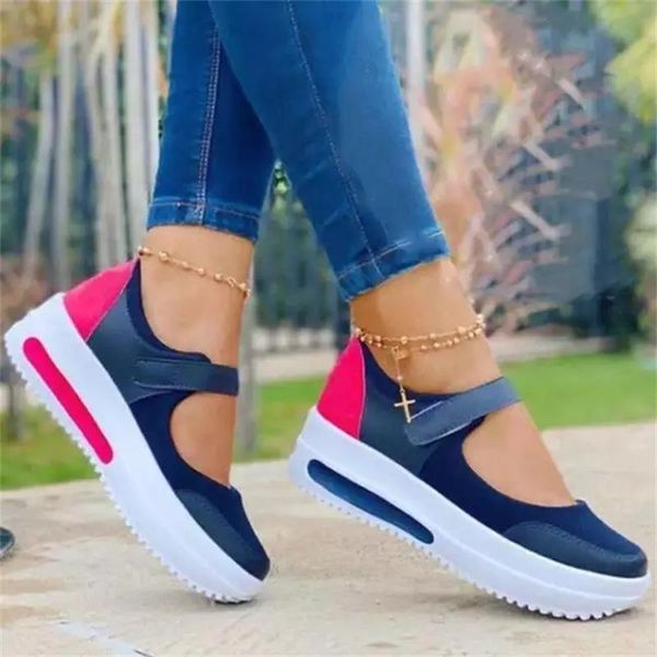 

sandals women fashion casual classic mixed color pu flat platform outdoor ladies shoes, Black