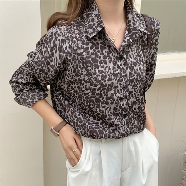 

women's hoodies & sweatshirts casual vintage hzirip leopard retro-animal fashion girls printed femme ol autumn lady soft chic lic1, Black