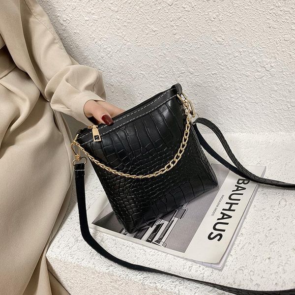 

mini pu leather crossbody bags for women alligator print luxury trendy brand chain travel shoulder handbags phone purses a139 cross body