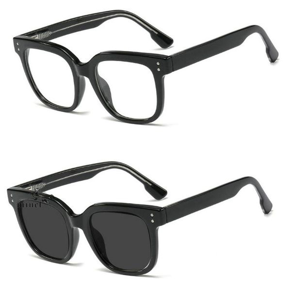 

fashion sunglasses frames myopia pochromic finished men women eyeglasses frame with color lens sun glasses cat eyewear nx, Black