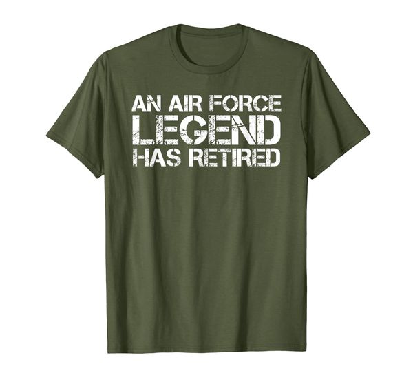 

an air force legend has retired shirt funny retirement gift, White;black