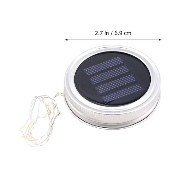 

strings 1pc light strip solar power led garden string decoration use lights cover (warm white, 10 led/light cover)