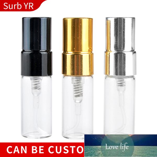 Commercio all'ingrosso 2ML Parfum Verstuiver Flacone spray da viaggio per profumo Contenitori cosmetici vuoti portatili con pompa in alluminio