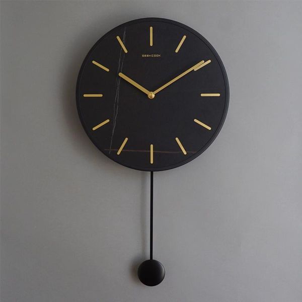 

wall clocks clock modern design living room home decor silent household swing nordic creative decoration luxury watch