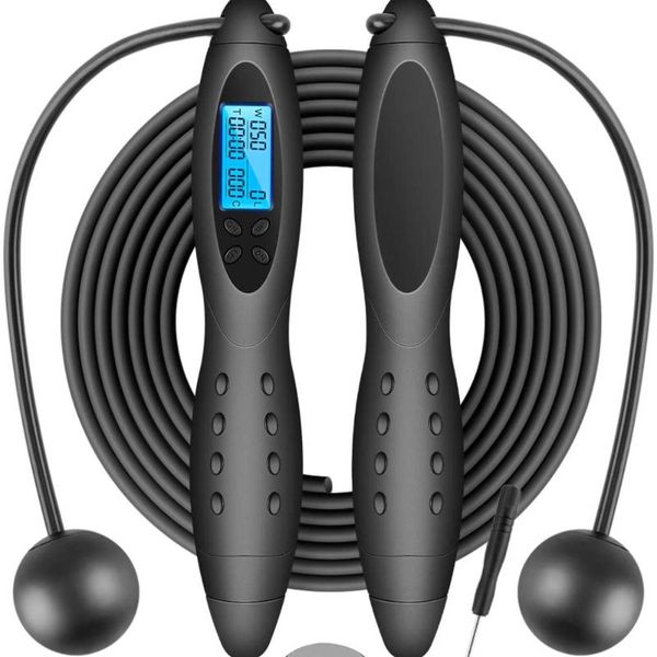 

jump ropes skipping fitness counter digital wireless rope with calorie for training and