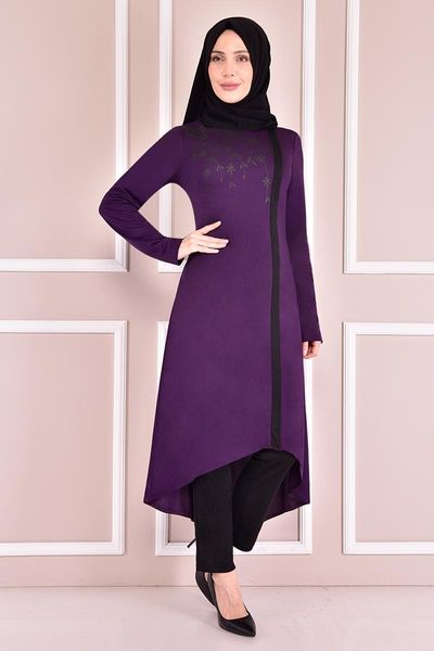 

ethnic clothing print combin purple kbr7029, Red