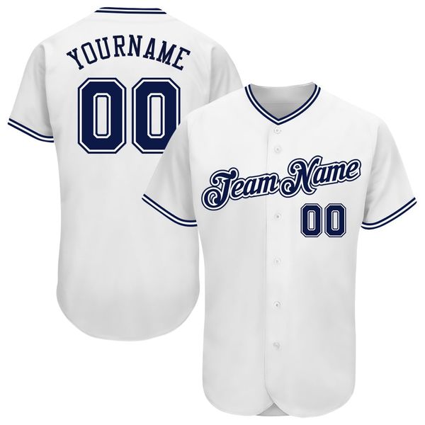 

custom white navy-980989 authentic baseball jersey, Blue;black