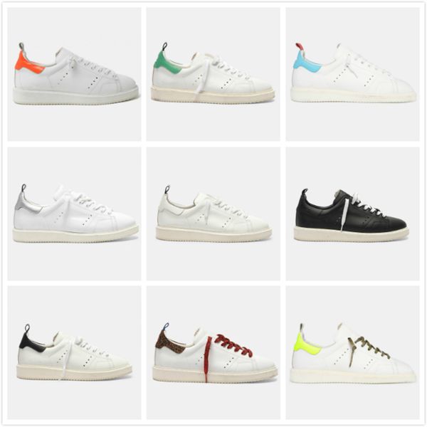 

italy deluxe brand starter golden sneakers sequin classic white dirty shoes goose designer superstar man women casual shoes, Black
